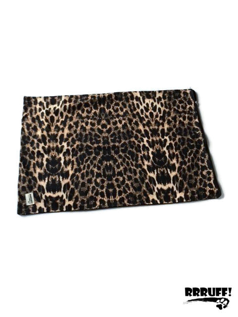 Stuff It cover only cotton Leopard print design washable fabric, recycled dog bed, kennel bed puppy