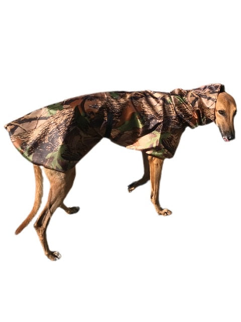 Happy hunting! Summer rainwear Greyhound coat deluxe style, ultra lightweight,  washable