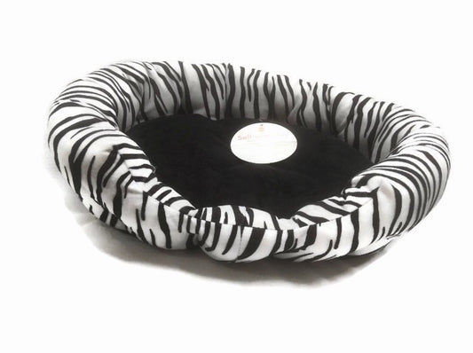 Self warming Nuzzle Bed Zebra Print