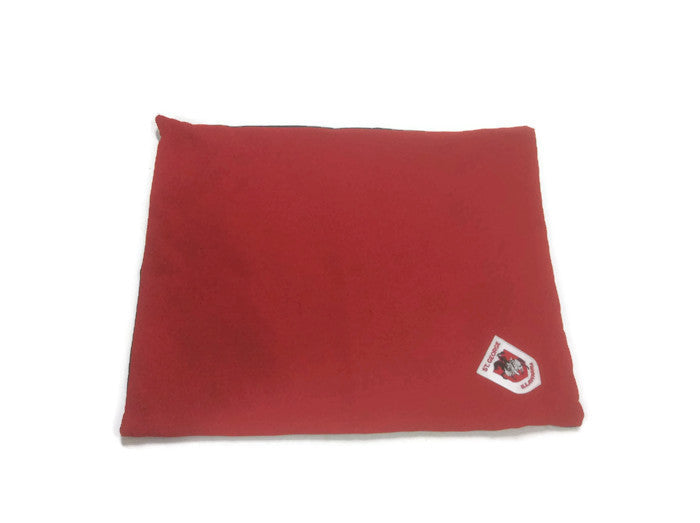 Illawarra Dragons, Red V, DIY Dog Bed, Staffy size, medium size, red pet bed, cover only