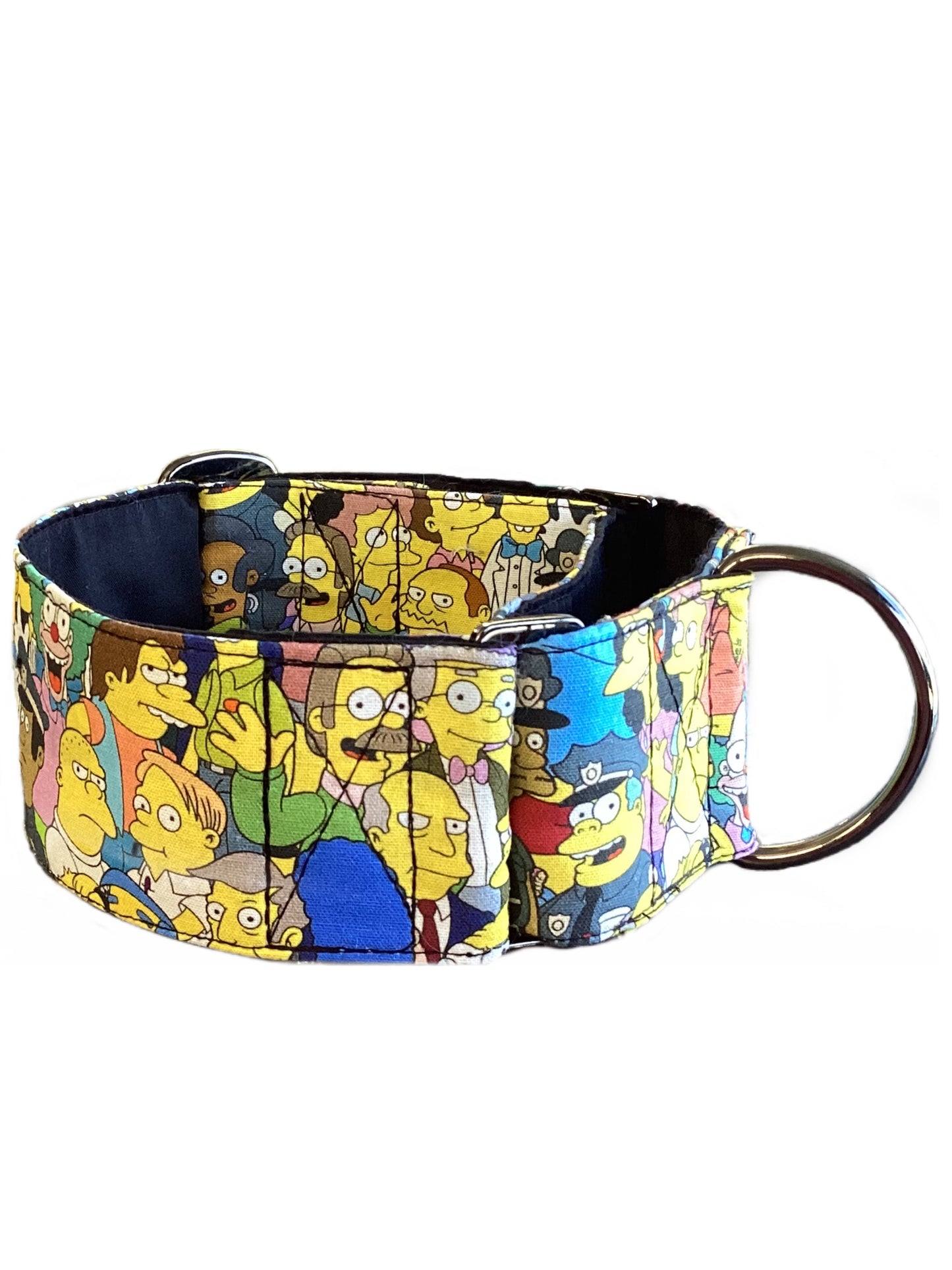 Martingale collar greyhound whippet  Simpsons family cotton fabric super soft