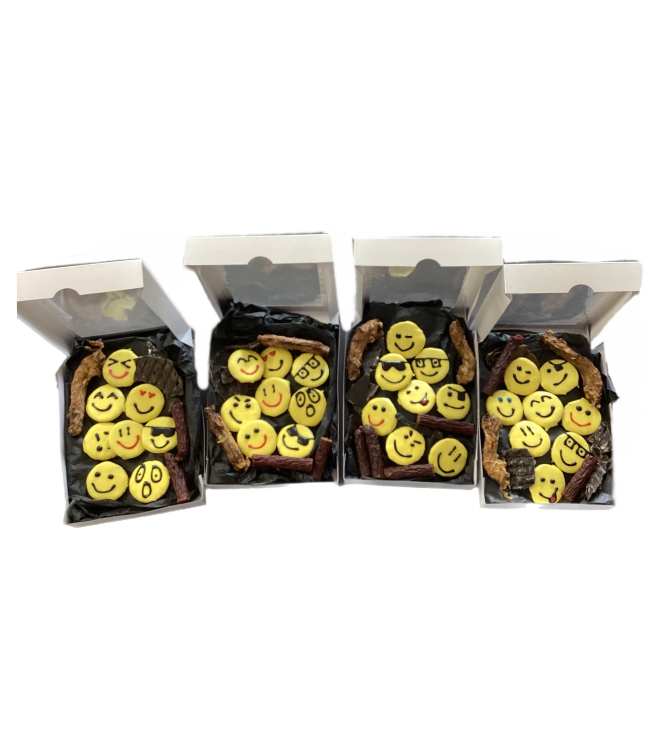 Emoji fun boxed cookies yoghurt treats gift pack sugar free