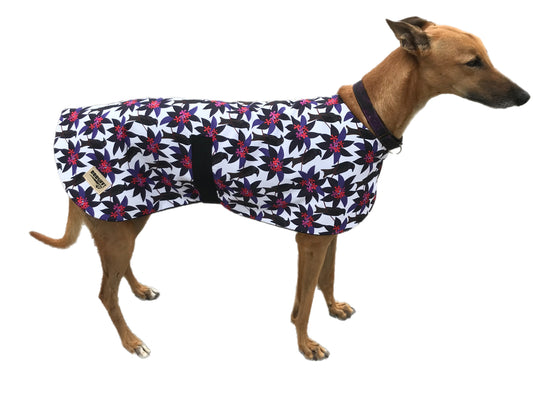 Summer range classic style Greyhound ‘blackbird ‘design in cotton & thin fleece washable