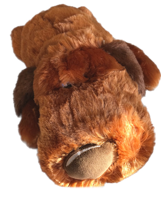 Furry dog plush toy