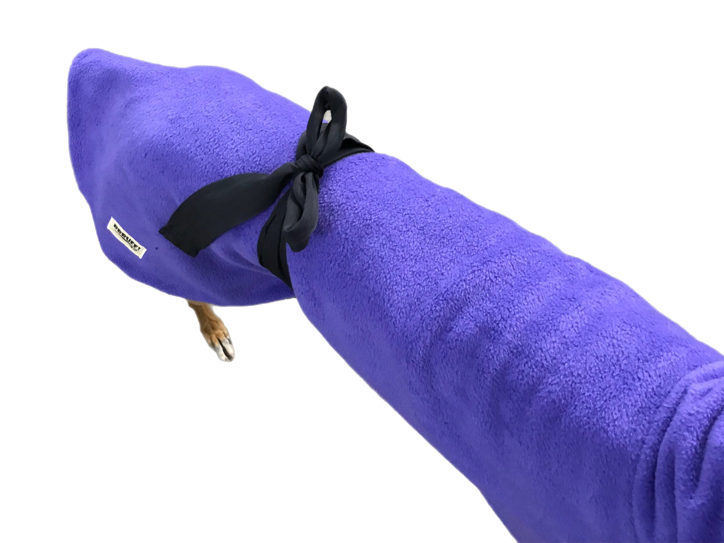 Purple Greyhound Deluxe coat rug thick polar fleece washable extra wide neck hoodie