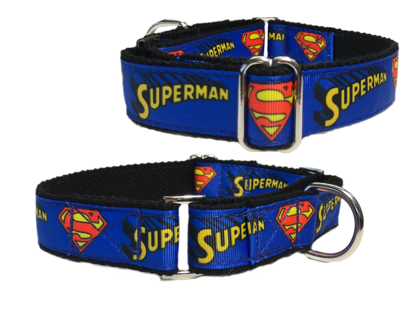 Superman design greyhound Martingale collar 25mm house collar